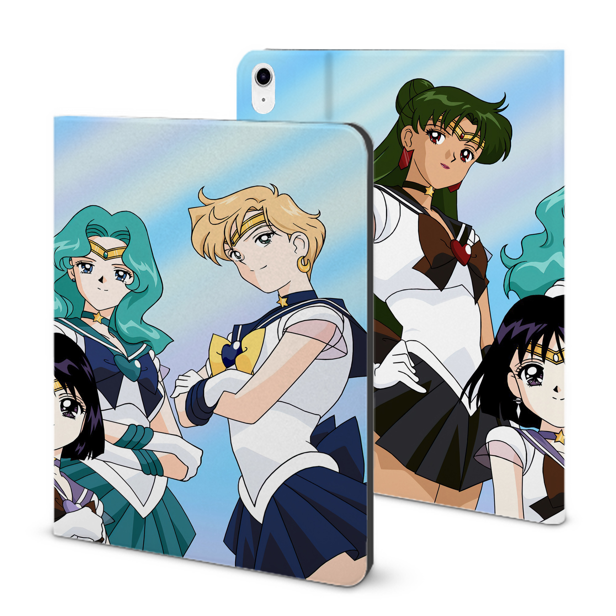 （画像用） 美少女戦士セーラームーン Sailor Moon IPad ケース ブック型 PUレザー TPU 耐衝撃 軽量 薄型 ペン収納なし 全面保護 IPad 各モデル対応
